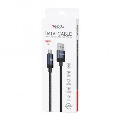 Yesido CA204C USB Type-C 18W 2A 1M Data | Şarj Kablosu