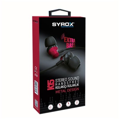 Syrox Syx-K15 Metal Mikrofonlu Kulaklık