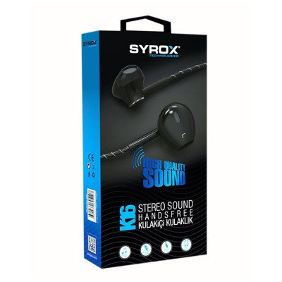 Syrox Syx-K16 Metal İphone Gör. Mikrofonlu Kulaklık