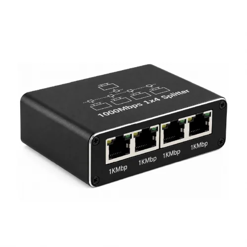 Onezero ZR889 Gigabit 1 to 4 RJ45 Ethernet Çoklayıcı