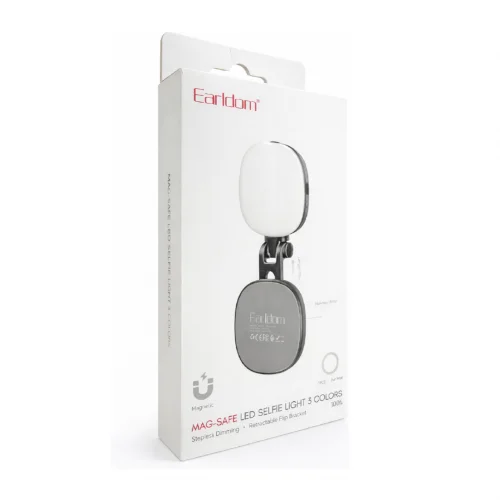 Earldom BL05 Katlanabilir Aynalı Magsafe Led Selfie Işığı | 3 Ton Işık
