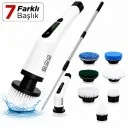 Katjmer TC-001 Turbo Clean Elektrikli Temizlik Fırçası | 7 Farklı Başlık | 13.000 Rpm