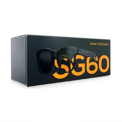 SG-60 Akıllı Gözlük| Bluetooth Görüşme | AI Destekli 130 Dil Çevirisi | 3 Lens