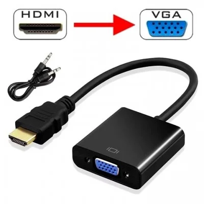 Concord C-554 VGA to HDMI Görüntü ve Ses Aktarma Kablosu
