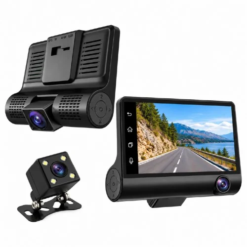Tefpro T655 Full HD 1080p WiFi Araç İçi 3 Kanal Kamera