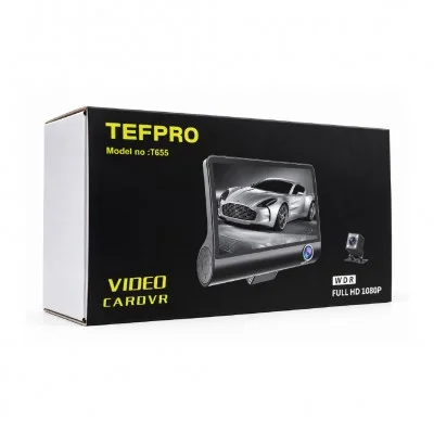Tefpro T655 Full HD 1080p WiFi Araç İçi 3 Kanal Kamera