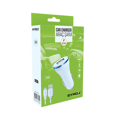 Syrox C44 Micro 2.0A Oto Şarj Aleti