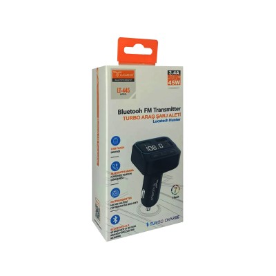 Lucatech Lt-445 3.4 Amper 45W PD Bluetooth Fm Transmitter Lucatech Lt-445 3.4 Amper 45W PD Bluetooth Fm Transmitter
