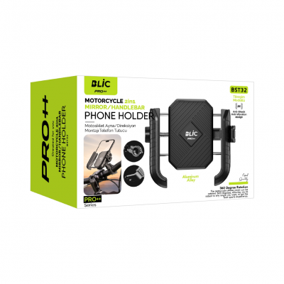 Blic Bst32 Motosiklet Ayna | Gidon Titreşim Önleyicili Telefon Tutucu