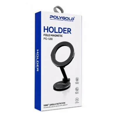 Polygold PG-588 Manyetik Araç İçi Katlanabilir Telefon Tutucu | Magsafe Uyumlu