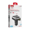 Lucatech LF-153 45W PD Bluetooth Fm Transmitter | Mavi Ortam Işığı