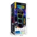 Blueseed BS-120 RGB Bluetooth Speaker 6 x 4" | Kablolu Mikrofon | Uzaktan Kumanda