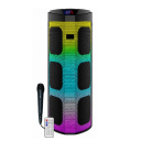 Blueseed BS-120 RGB Bluetooth Speaker 6 x 4" | Kablolu Mikrofon | Uzaktan Kumanda