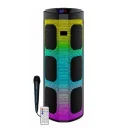 Blueseed BS-120 RGB Bluetooth Speaker 6 x 4" | Kablolu Mikrofon | Uzaktan Kumanda
