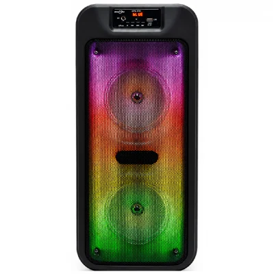 GTS-1703 Mikrofonlu Rgb Ledli Bluetooth Hoparlör Usb-Tf-Fm 6.5"x2  (Mikrofonlu)