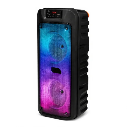 GTS-1703 Mikrofonlu Rgb Ledli Bluetooth Hoparlör Usb-Tf-Fm 6.5"x2  (Mikrofonlu)
