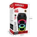 Kimiso QS-3629 | QS-3630 Bluetooth 2 x 4" RGB TWS Speaker | 2 x 10W | Çoklu Eşleşme