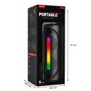 KTS-2086 RGB Bluetooth Speaker 2 x 8" | Çift Mikrofon