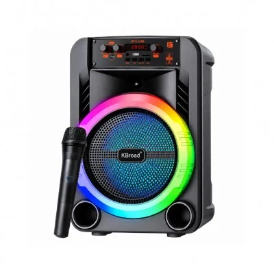 KTS-2199 RGB Bluetooth Speaker 8" | FM Radio | Kablosuz Mikrofon