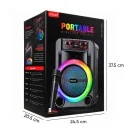 KTS-2199 RGB Bluetooth Speaker 8" | FM Radio | Kablosuz Mikrofon