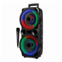 KTS-2465 RGB Bluetooth Speaker 2 x 8" | Kablosuz Mikrofon