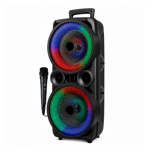 KTS-2465 RGB Bluetooth Speaker 2 x 8" | Kablosuz Mikrofon