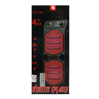 KTS-1083 Bluetooth Speaker | 4" x2 | Kumanda