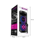 Maxron MxBoom TWS Bluetooth Speaker 2 x 4" | RGB Led | Kablolu Mikrofon