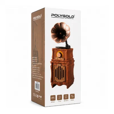 AS31 Nostaljik Mini Gramofon Radyo Bluetooth Speaker