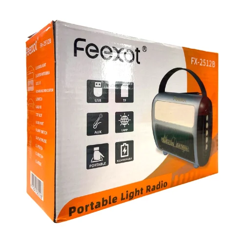 Feexot FX-2512B Bluetooth Nostalji Speaker | FM AM SW Radyo | Işıldak