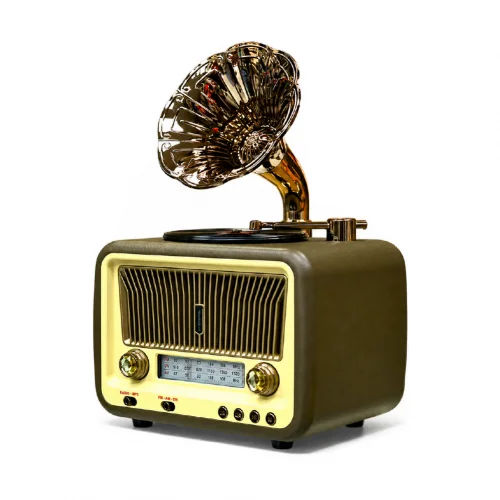 FX-2528B Nostaljik Gramofon Radyo | Bluetooth Speaker