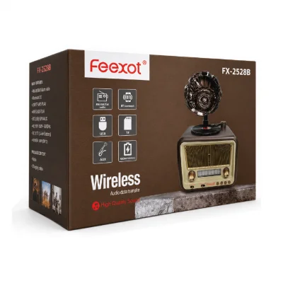 FX-2528B Nostaljik Gramofon Radyo | Bluetooth Speaker