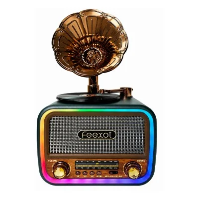 FX-2535B Nostaljik Gramofon Radyo | Bluetooth Speaker