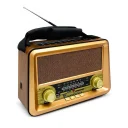 Golon RX-BT1006SQ Güneş Enerjili TWS Bluetooth Speaker | FM AM SW Radyo | Uzaktan Kumanda