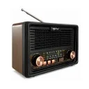 J10BTS Bluetooth Nostalji Speaker | FM AM SW Radyo | Güneş Enerjili