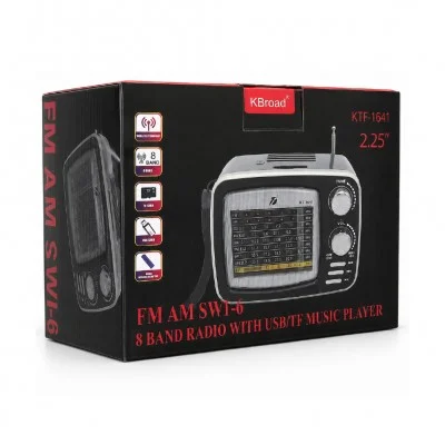 KTF-1641 Nostaljik 8 Kanal Radyo | Bluetooth Speaker