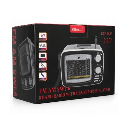 KTF-1641 Nostaljik 8 Kanal Radyo | Bluetooth Speaker