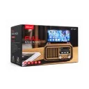 KTF-2417 Güneş Enerjili Mini Nostaljik 3 Band Radyo | Bluetooth Speaker