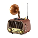 MD-1319BT Nostaljik Gramofon Ahşap Radyo | Bluetooth Speaker