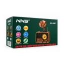 NNS Ns-19BT Nostaljik Gramofon Ahşap Radyo | TWS Bluetooth Speaker