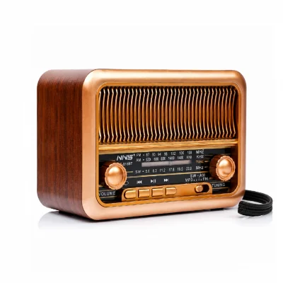 NNS NS-3315BT Nostaljik Mini Radyo | AM SW FM 3 Band | TWS Bluetooth Speaker