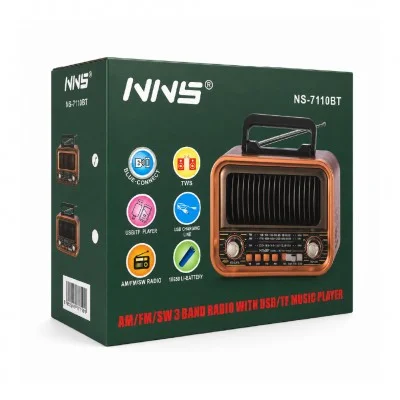 NNS Ns-7110BT Bluetooth Speaker FM AM SW Radyo