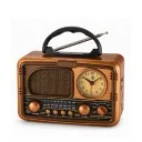 NNS NS-7212BT Bluetooth Speaker | Nostaljik Radyo | Analog Saatli