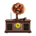 NNS NS-7233BT Nostaljik Gramofon Ahşap Radyo | Bluetooth Speaker