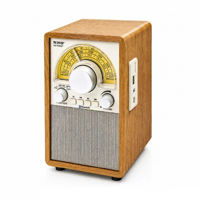 NNS NS-900BT Nostaljik Ahşap Retro Radyo | Bluetooth Speaker