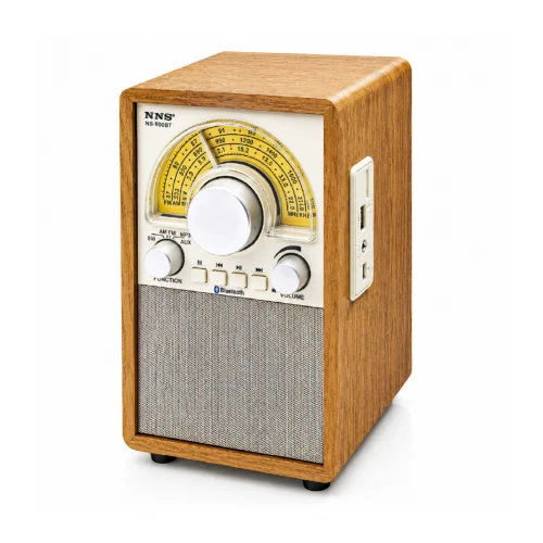 NNS NS-900BT Nostaljik Ahşap Retro Radyo | Bluetooth Speaker