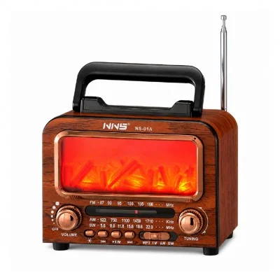 NS-01A Nostaljik Şömineli Radyo | Bluetooth Speaker