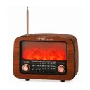NS-04A Nostaljik Şömineli Radyo | Bluetooth Speaker