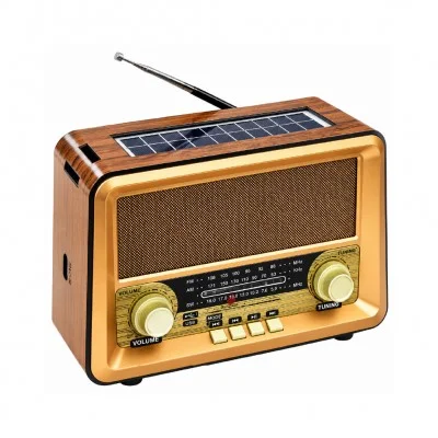 Golon RX-BT1006SQ Güneş Enerjili TWS Bluetooth Speaker | FM AM SW Radyo | Uzaktan Kumanda