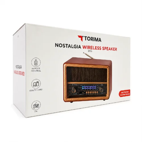 Torima D56 Nostalgia Kablosuz Speaker | FM - AM - SW | Uzaktan Kumanda